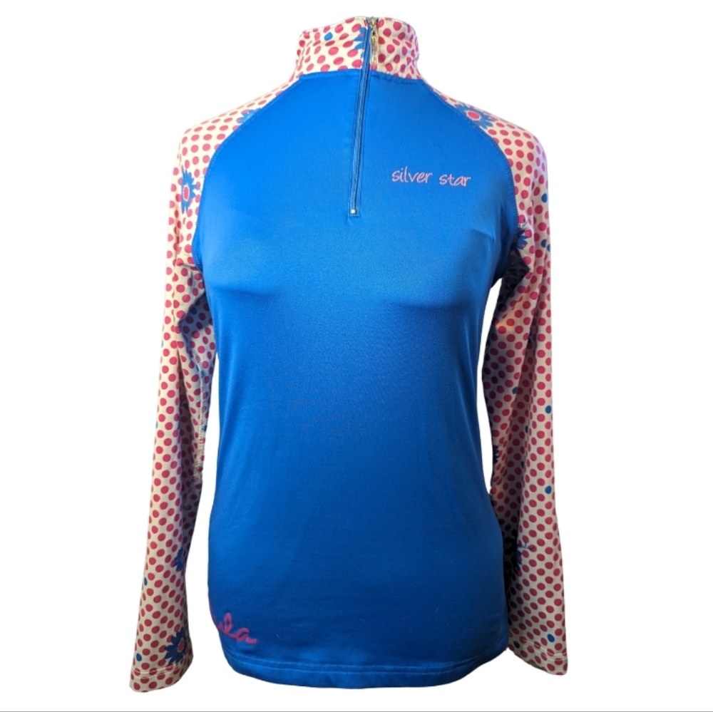 Bula Silver Star szM long sleeve swim top VGUC